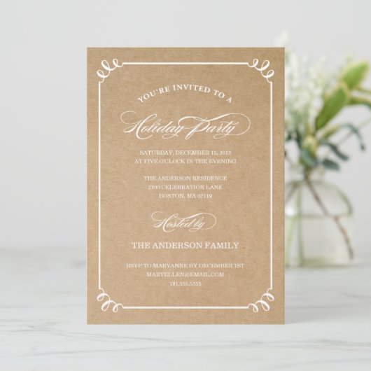 CLASSIC HOLIDAY  | VERZOEK VAN DE PARTIJ VAN HOLID KAART (Staand voorkant)