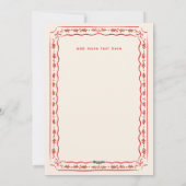 Classic Holly Painted Frame Photo Feestdagenkaart (Achterkant)