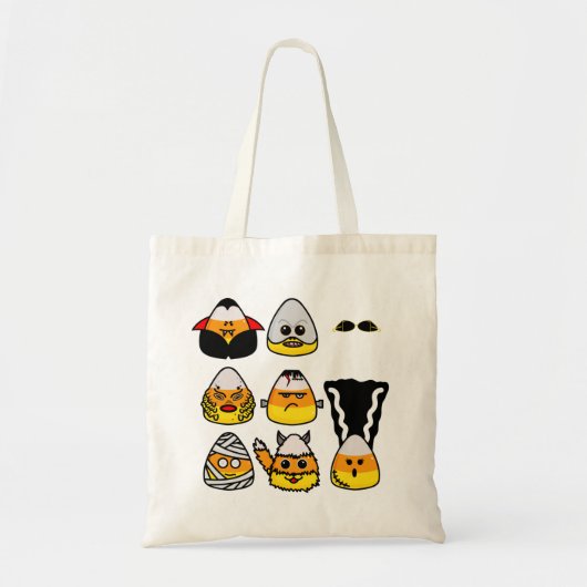 Classic Hollywood Monsters Candy Corn Canvas tas (Voorkant)