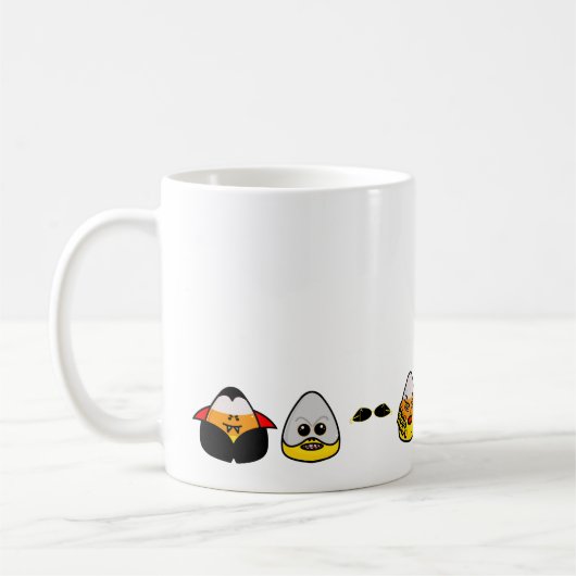 Classic Hollywood Monsters Candy Corn Coffee Mok (Links)