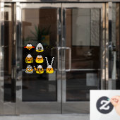 Classic Hollywood Monsters Candy Corn Raamsticker (Kantoordeur)