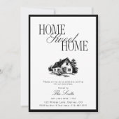 Classic Home Sweet Some Housewarming Kaart (Voorkant)