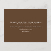 Classic Homemade Bakery Bread Care Instructions Bedankkaart (Achterkant)