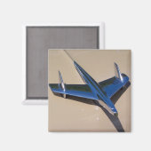 Classic Hood ornament met beigh achtergrond Magneet (Voorkant / Achterkant)