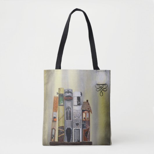 Classic Horror All-Over-Print Canvas tas (Voorkant)