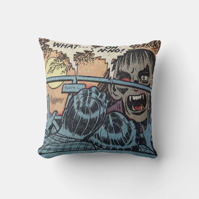  Classic Horror Comic Kussen (Voorkant)