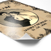 Classic  horror Gothic bruiloft Welkomstbord Foto Afdruk (Hoek)