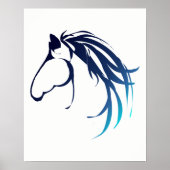 Classic Horse Head Logo Poster (Voorkant)
