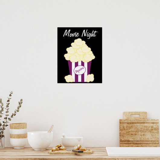 Classic Hot Buttered Popcorn Poster (Keuken)