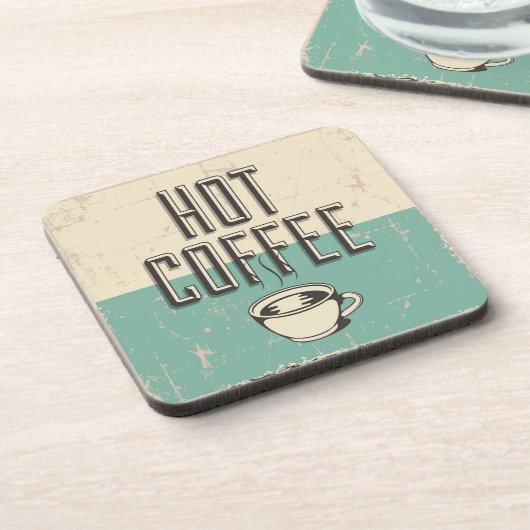  Classic Hot Coffee Bier Onderzetter (Linkerzijde)