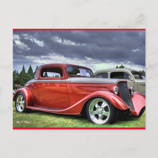 Classic Hotrod Car Briefkaart (Voorkant)