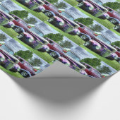 Classic Hotrod Cars Cadeaupapier (Hoek)