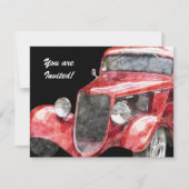 Classic Hotrod Collector Retirement Party Kaart (Voorkant)