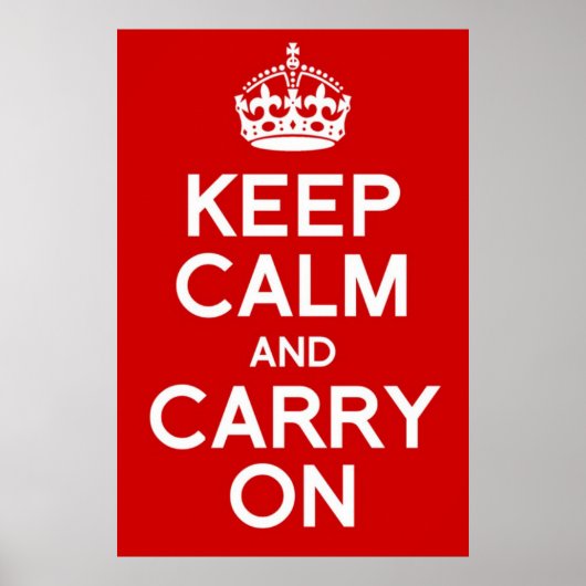 CLASSIC HOUDT KALK EN DRAAIT AAN POSTER (Voorkant)