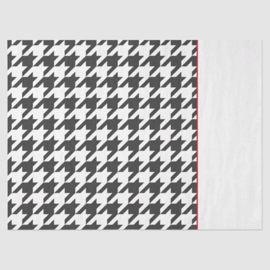 Classic Houndstooth Black White Timeless Tissuepapier (Voorkant)