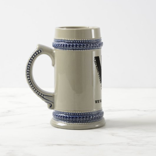 Classic HPV Logo Design op een stevige Stein! Bierpul (Links)