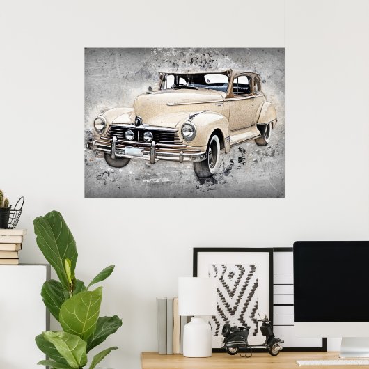  Classic Hudson Commodore Auto Poster (Thuiskantoor)