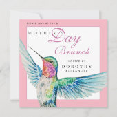 Classic Hummingbird Moederdag Brunch Uitnodiging (Voorkant)