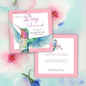 Classic Hummingbird Moederdag Brunch Uitnodiging