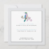 Classic Hummingbird Moederdag Brunch Uitnodiging (Achterkant)