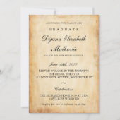 Classic I oud papier Afstuderen Kaart (Voorkant)