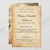 Classic I oud papier Afstuderen Kaart (Voorkant / Achterkant)