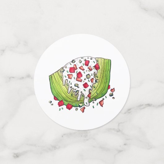 Classic Iceberg Lettuce Wedge Salad Food Foodie Confetti (Kleine voorkant)
