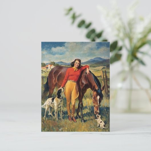 Classic Illustration Briefkaart (Staand voorkant)