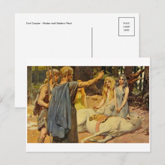 Classic Illustration Briefkaart (Voorkant / Achterkant)