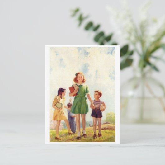 Classic Illustration Briefkaart (Staand voorkant)