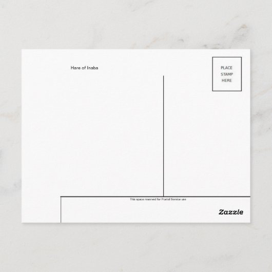 Classic Illustration Briefkaart (Achterkant)