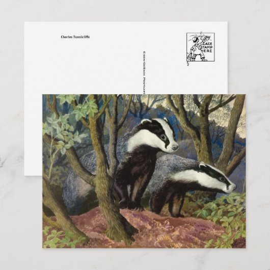 Classic Illustration Briefkaart (Voorkant / Achterkant)