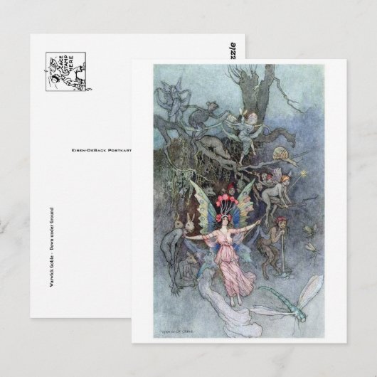 Classic Illustration Briefkaart (Voorkant / Achterkant)