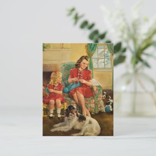 Classic Illustration Briefkaart (Staand voorkant)