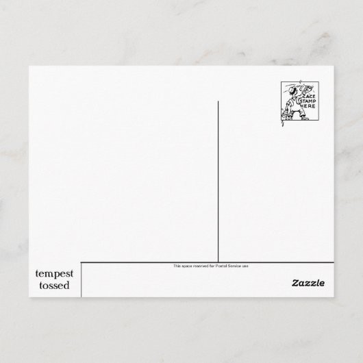 Classic Illustration Briefkaart (Achterkant)