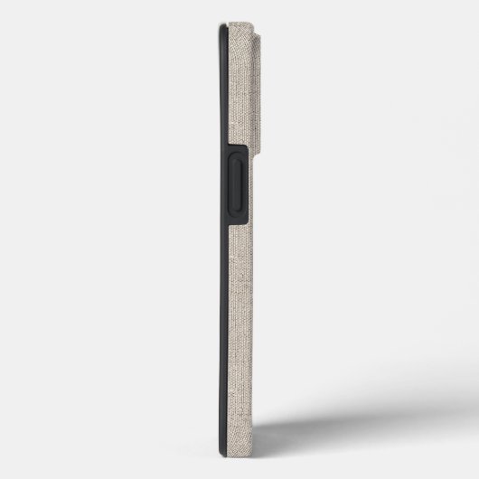 Classic INITIALEN Luxe Natuurlijke Linnen Fabric T Case-Mate iPhone Case (Achterkant / Rechts)