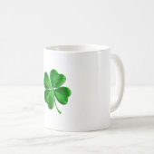 Classic Irish four leaf Clover-ontwerp Koffiemok (Voorkant rechts)