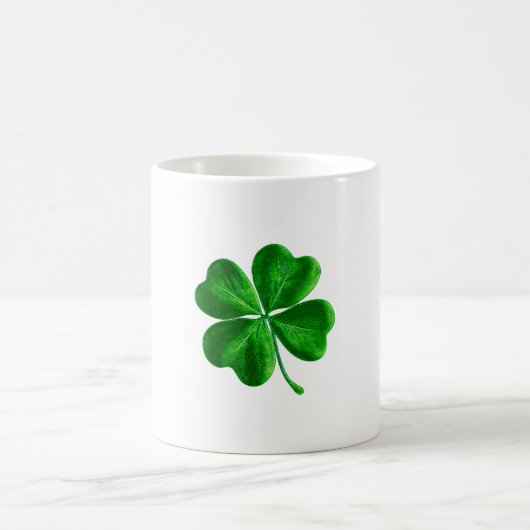 Classic Irish four leaf Clover-ontwerp Koffiemok (Center)