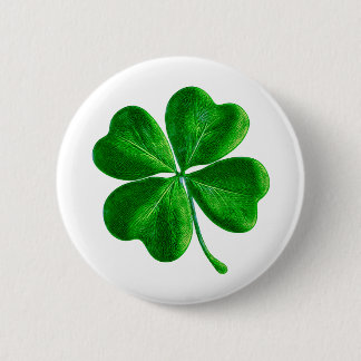 Classic Irish four leaf Clover Ronde Button 5,7 Cm
