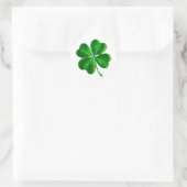 Classic Irish four leaf Clover Ronde Sticker (Tas)