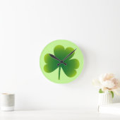 Classic Irish Shamrock Ronde Klok (Huis)