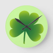 Classic Irish Shamrock Ronde Klok (Voorkant)