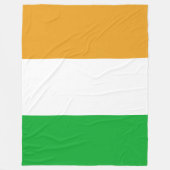 Classic Irish Tricolor Inspired  Fleece Deken (Voorkant)