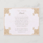 Classic Islamitisch Bloemen Bruiloft Informatie Ka Informatiekaartje (Voorkant)