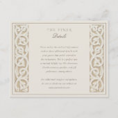 Classic Islamitisch Bloemen Bruiloft Informatie Ka Informatiekaartje (Voorkant)