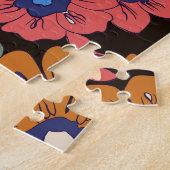 Classic Islamitisch: Bloemen naadloos Ornament Legpuzzel (Zijkant)