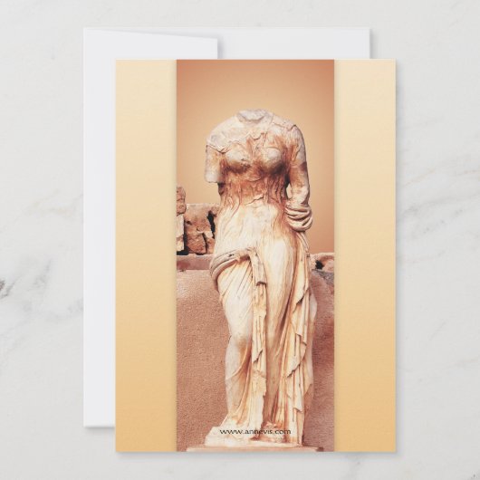 Classic Italian Love Goddess Valentijn Uitnodiging (Achterkant)