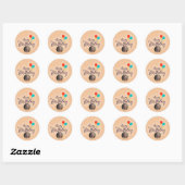 Classic 'It's My Birthday' Ronde Sticker (Vel)