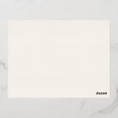 Classic Ivory Timeless Wedding Foil Enclosure Card Folie Uitnodiging Briefkaart (Achterkant)