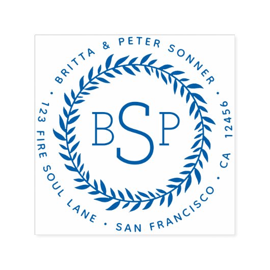 Classic Ivy League Traditioneel Retour Adres Zelfinktende Stempel (Design)